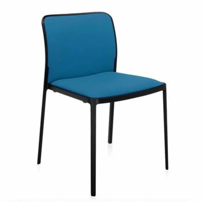 Must-Have Kartell Audrey Soft zwart stoel-Octaangroen-Met armleuning