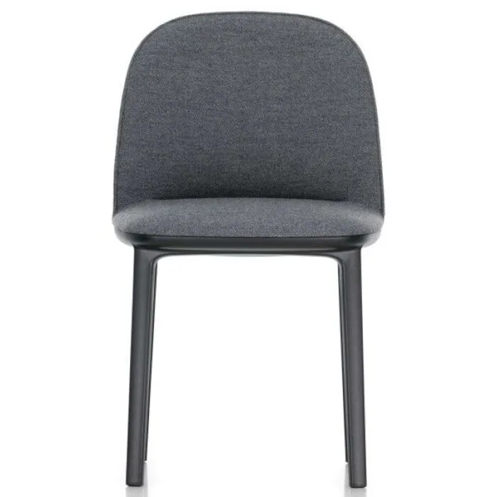 Vitra Softshell Side stoel-Dumet antraciet Hoge Kwaliteit