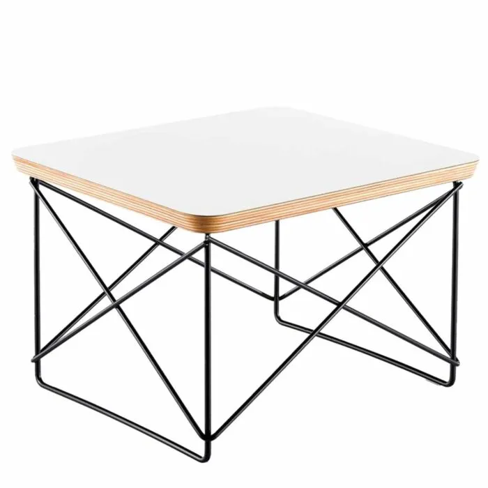 Vitra LTR tafel met zwart onderstel-Wit HPL Bestseller