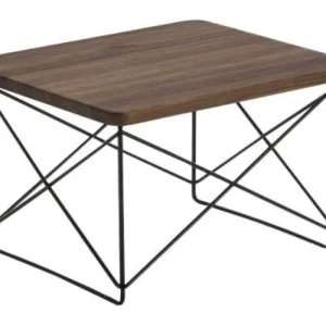 Premium Vitra LTR tafel met zwart onderstel-Noten