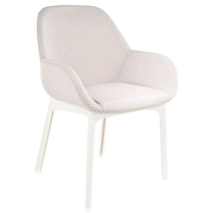 Direct Beschikbaar Kartell Clap stoel melange-Wit-beige