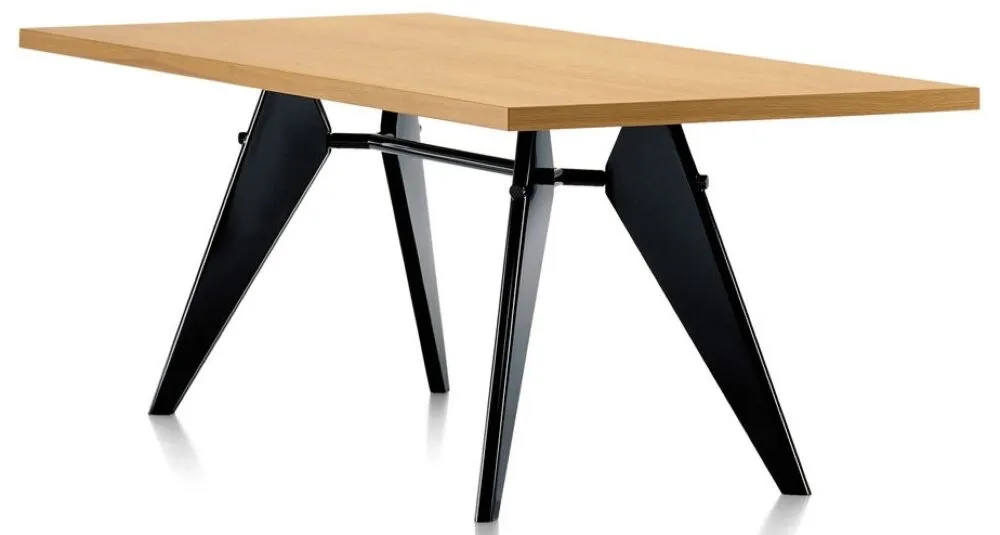 Actieprijs Vitra EM Table frame zwart eetkamertafel-260x90 cm