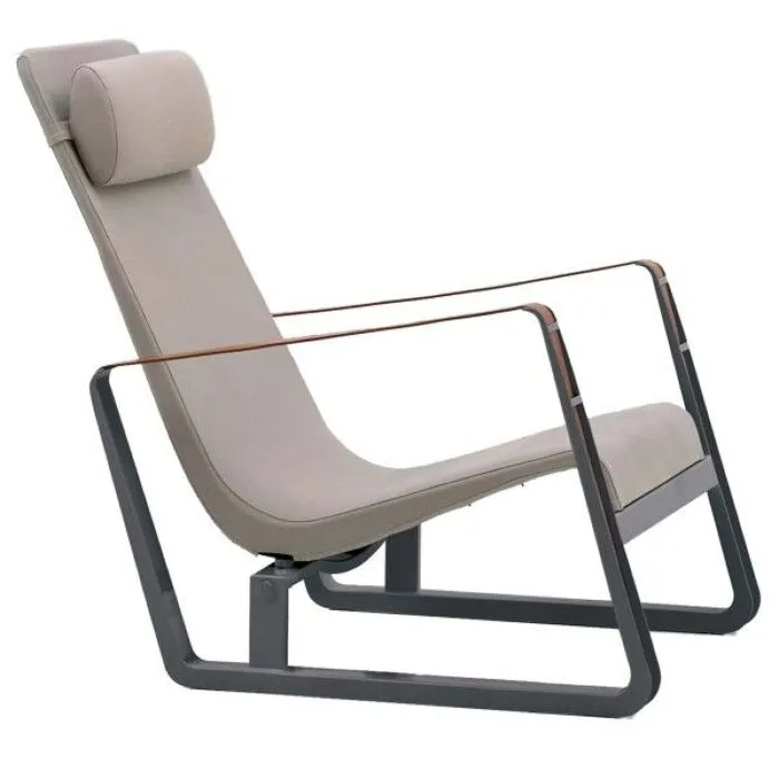 Beperkte Voorraad Vitra Cité relaxfauteuil-Zwart-beige