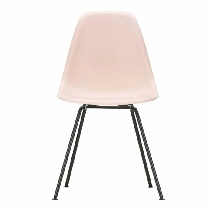 Vitra Eames DSX stoel met zwart gepoedercoat onderstel-Pale rose Koopje