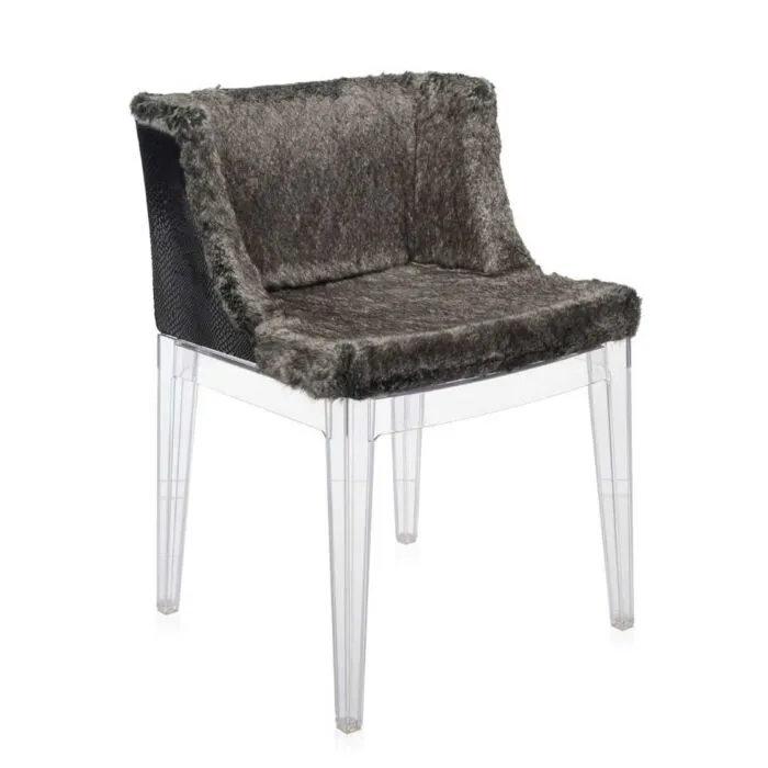 Kartell Mademoiselle Kravitz stoel imitatiebont-Transparant-Python Shop Nu