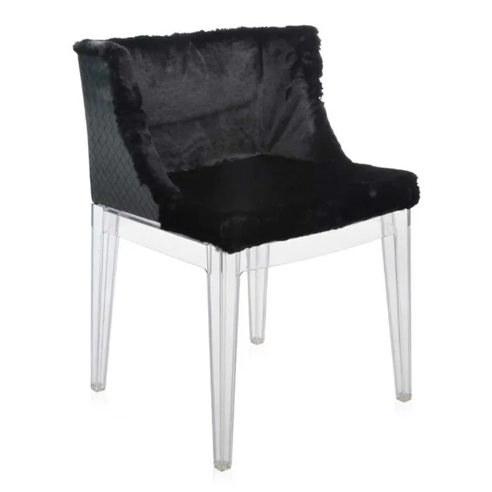 Kartell Mademoiselle Kravitz stoel imitatiebont-Transparant-Leer Tijdelijk Beschikbaar
