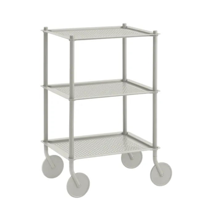 Superprijs muuto Flow Trolley 3-laags-Grey