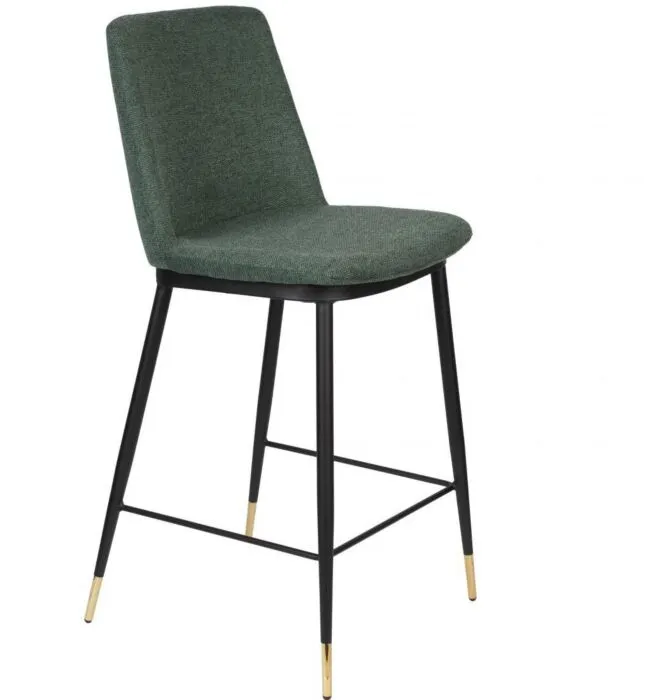 Goedkoop vanHarte Lionel barkruk-Dark green-Zithoogte 65 cm