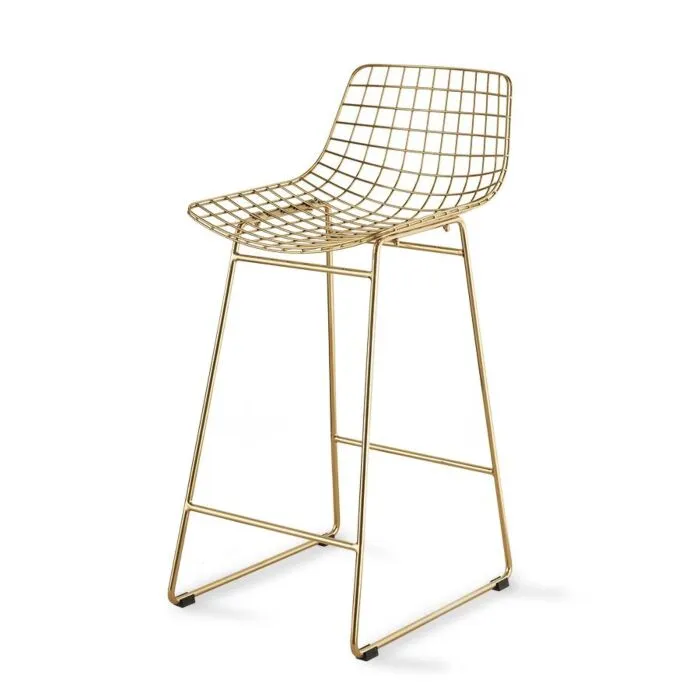 HKliving Wire barkruk-Messing Premium