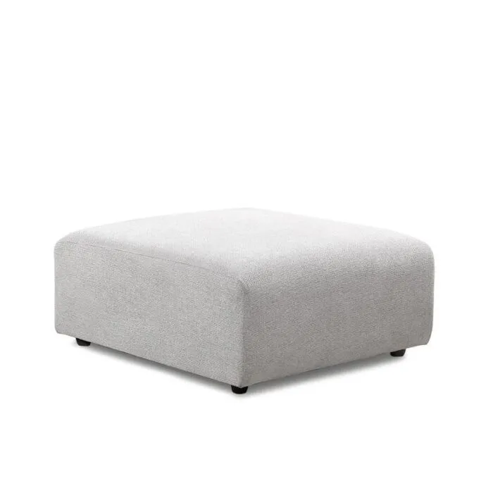HKliving Jax bank element hocker-Licht grijs Direct Beschikbaar