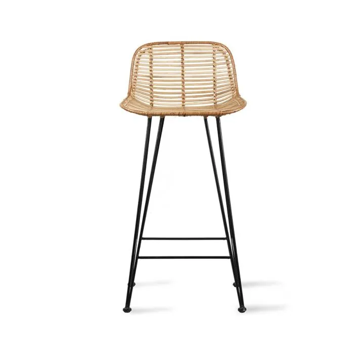 HKliving Rattan barkruk-Naturel Koop Vandaag