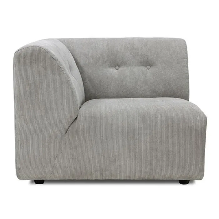Flitsaanbieding HKliving Vint bank element links-Crème