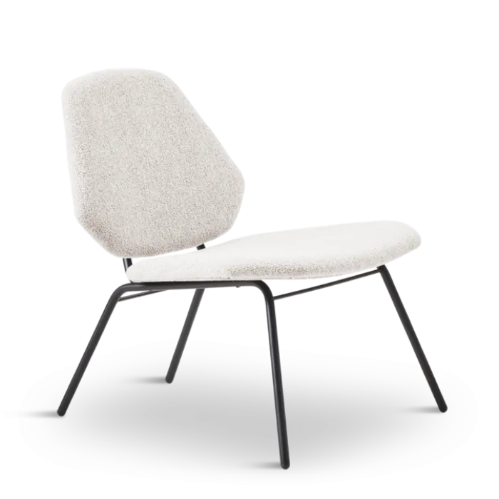 WOUD Lean Lounge Chair stoel-Ivoor Exclusieve Aanbieding