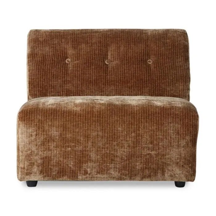 Finale Uitverkoop HKliving Vint bank element midden-Velvet-aged gold