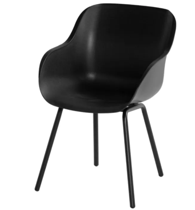 Hartman Sophie Rondo Elegance zwart onderstel tuinstoel-Carbon Black Bestel Nu