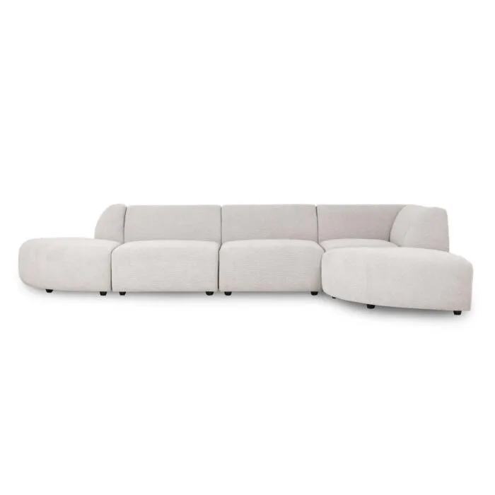 HKliving Jax 4-zits hoekbank -Chaise lounge rechts Koop Online