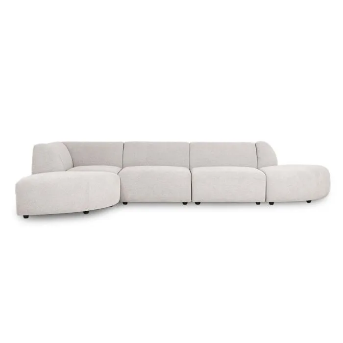 HKliving Jax 4-zits hoekbank -Chaise lounge links Exclusieve Aanbieding