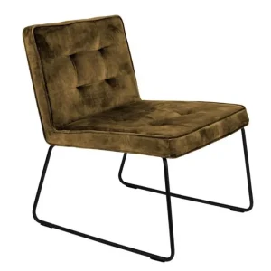 Exclusieve Aanbieding vanHarte Clark fauteuil-Goud/geel