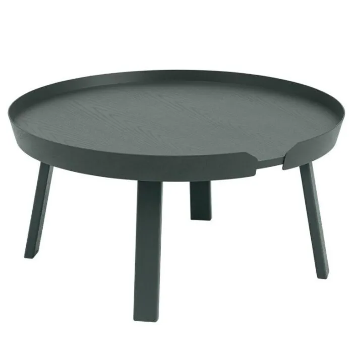 Beperkte Voorraad muuto Around coffee table large-Dark green