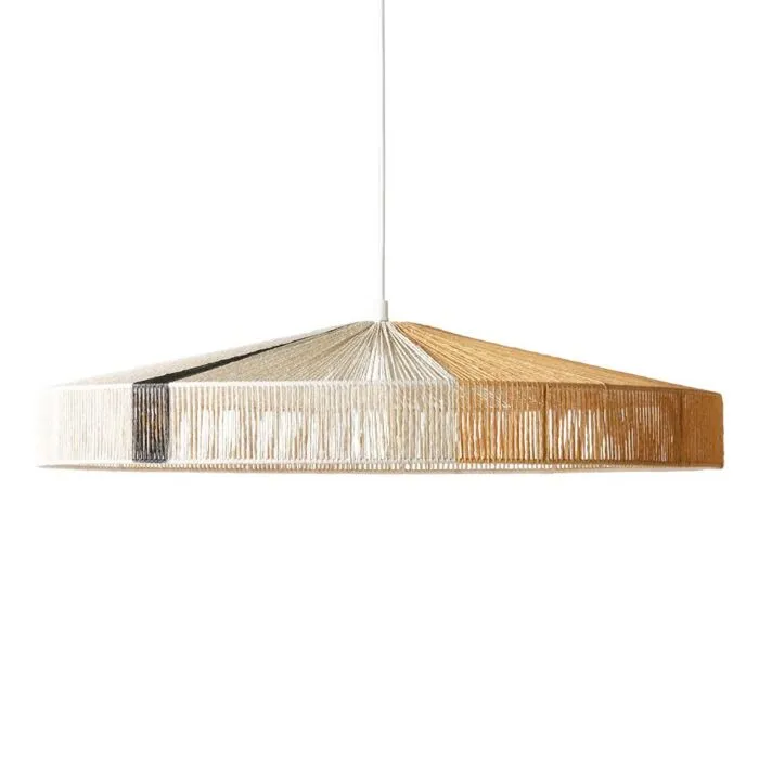 Korting HKliving Rope hanglamp-Zwarte streep