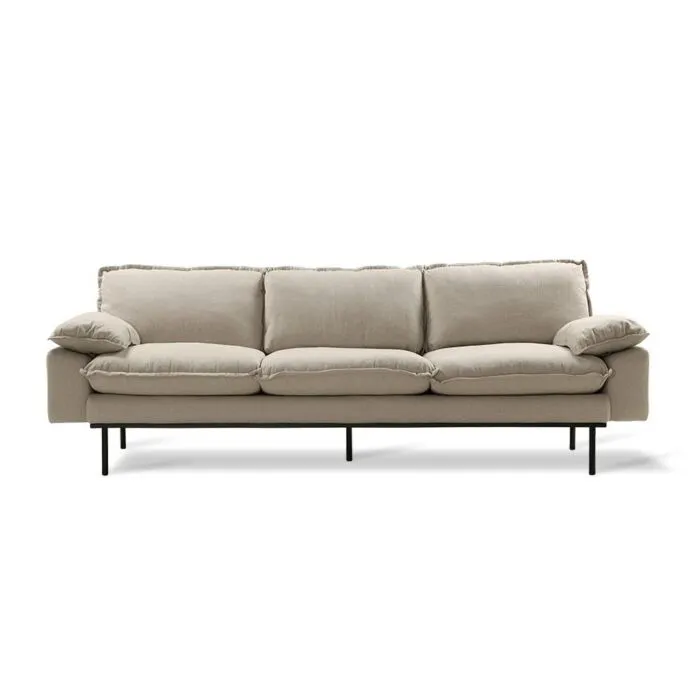 Speciale Aanbieding HKliving Retro 4-zits bank-Beige