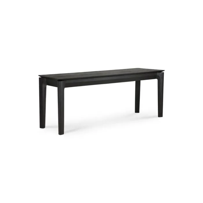 Ethnicraft Oak Bok Black eetbank-146 cm Gecertificeerd