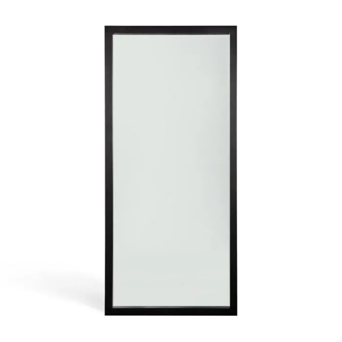 Laatste Kans Ethnicraft Oak Light Frame Black Floor spiegel