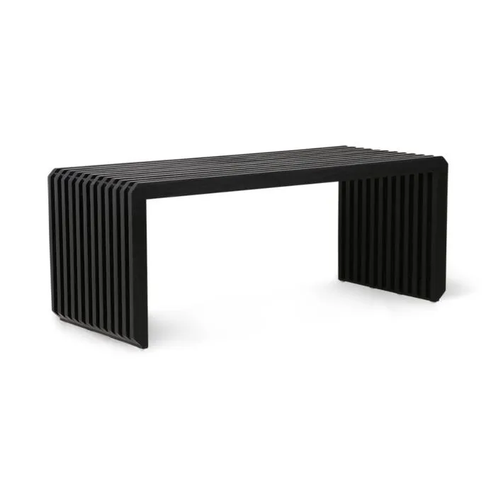 Nieuw HKliving Slatted bank-Zwart