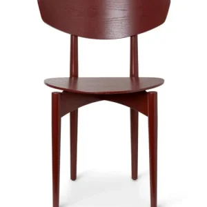 Rechtstreeks Van De Fabrikant Ferm Living Herman Wood Dining Chair eetkamerstoel-Red Brown