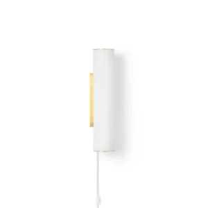 Favoriet Ferm Living Vuelta wandlamp-White/Brass-Small