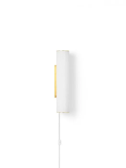 Favoriet Ferm Living Vuelta wandlamp-White/Brass-Small