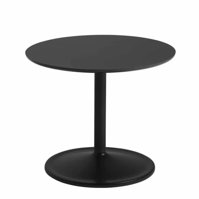 Alleen Vandaag muuto Soft bijzettafel-Black-48x40 cm (Øxh)