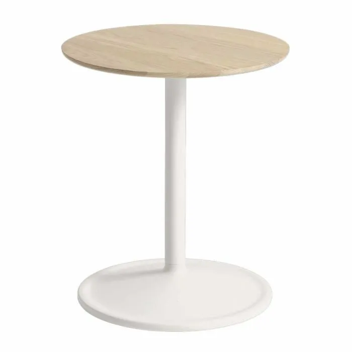 Gratis Retour muuto Soft bijzettafel-Solid Oak/Off-White-41x48 cm (Øxh)