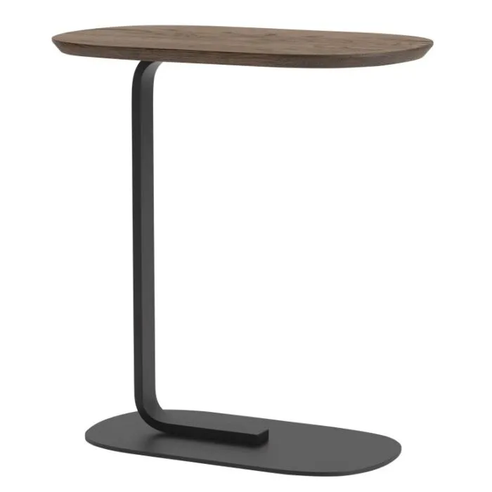 Aanbieding muuto Relate bijzettafel-Solid Smoked Oak/Black