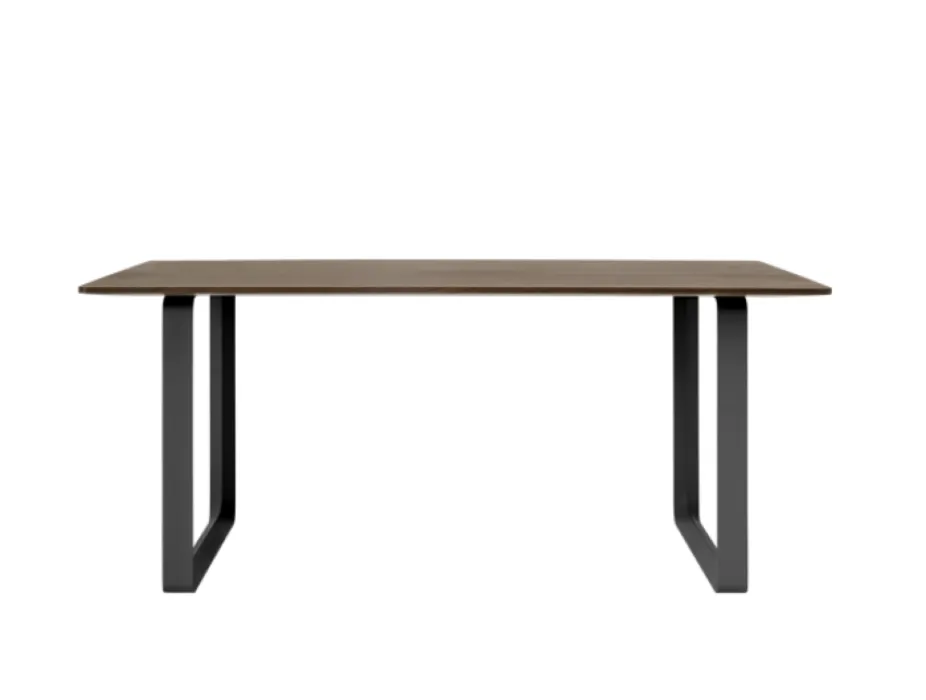 Actieprijs muuto 70/70 Smoked Oak tafel-Black-170x85 cm