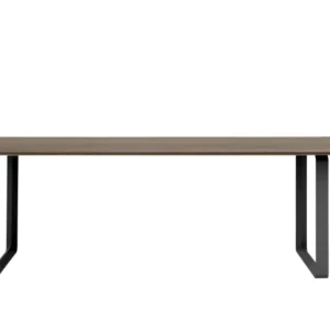 Direct Beschikbaar muuto 70/70 Smoked Oak tafel-Black-225x90 cm