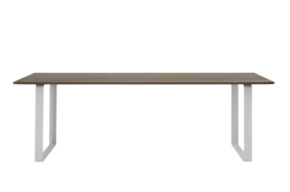 muuto 70/70 Smoked Oak tafel-Grey-225x90 cm Gecertificeerd