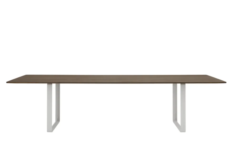 muuto 70/70 Smoked Oak tafel-Grey-295x108 cm Seizoensaanbieding