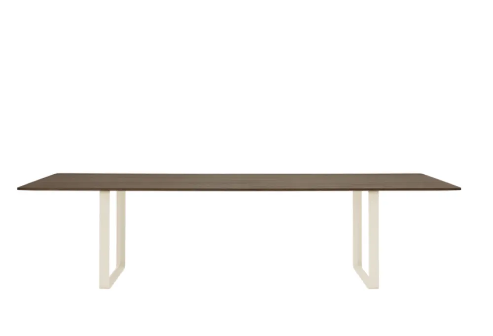 Direct Beschikbaar muuto 70/70 Smoked Oak tafel-Sand-295x108 cm