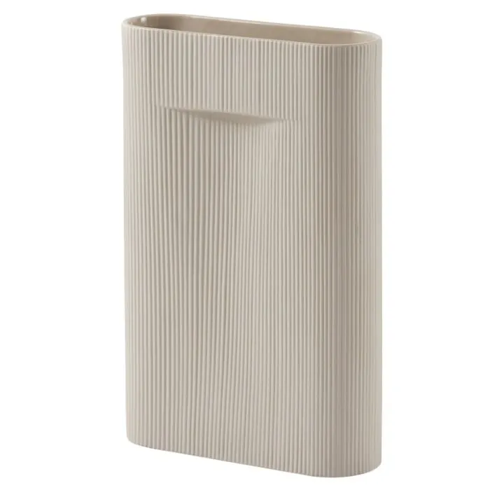 Bestel Nu muuto Ridge vaas-Beige-Medium
