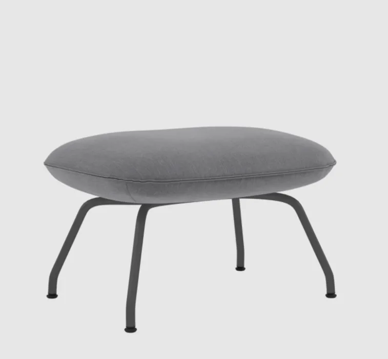 Dagaanbieding muuto Doze Ottoman anthracite black onderstel-Still 161