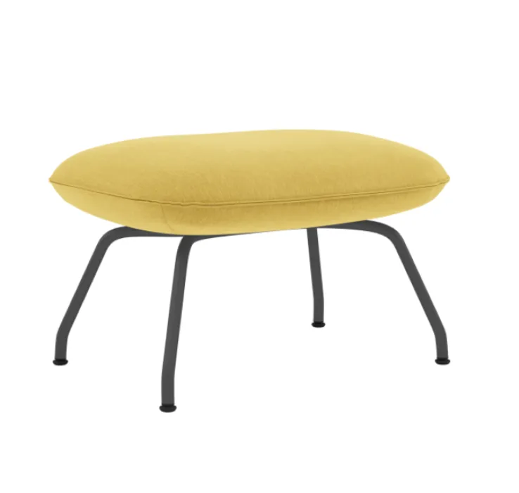 muuto Doze Ottoman anthracite black onderstel-Still 481 Merkproduct