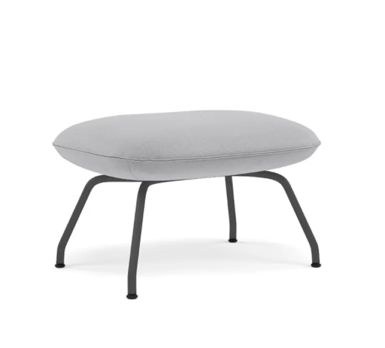 muuto Doze Ottoman anthracite black onderstel-Vidar 133 Express Levering