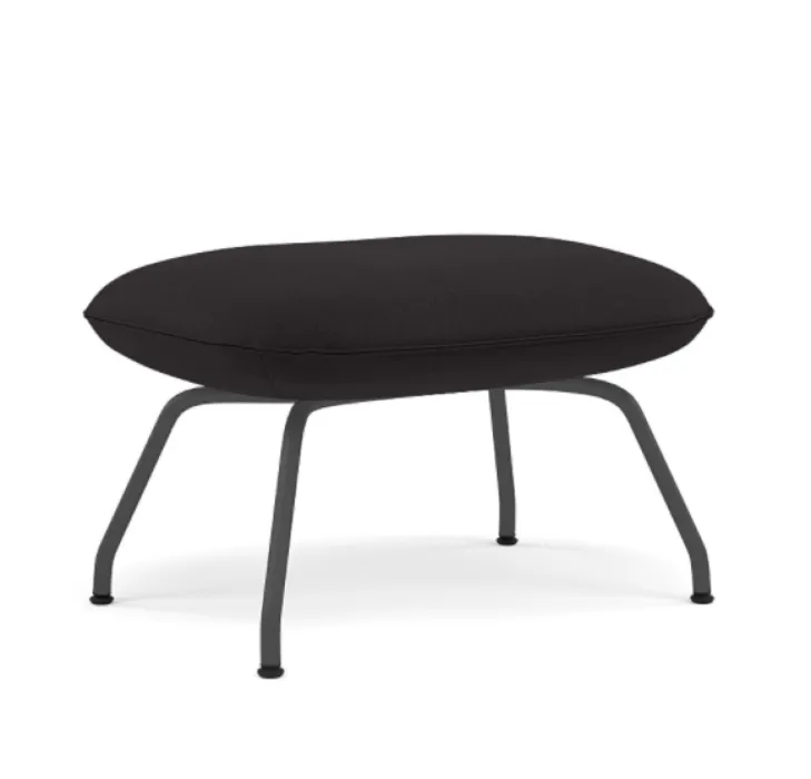 Weekendaanbieding muuto Doze Ottoman anthracite black onderstel-Vidar 1880