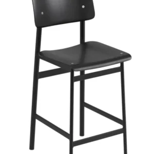 muuto Loft barkruk zwart onderstel-Black-Zithoogte 65 cm Hoge Kwaliteit