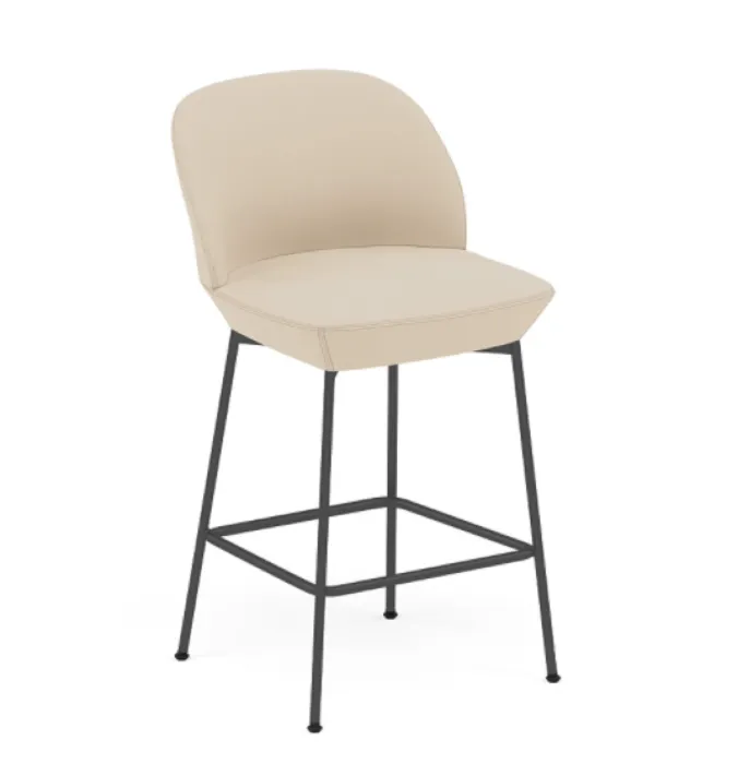 Premium muuto Oslo barkruk Anthracite Black onderstel-Divina 106-Zithoogte 65 cm