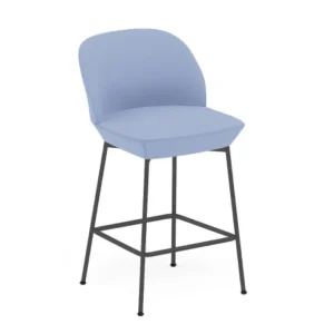 muuto Oslo barkruk Anthracite Black onderstel-Divina 676-Zithoogte 65 cm Fabrieksprijs