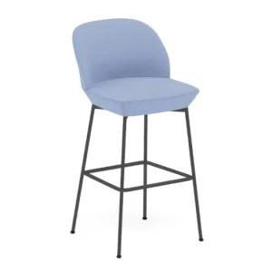 muuto Oslo barkruk Anthracite Black onderstel-Divina 676-Zithoogte 75 cm Weekendaanbieding