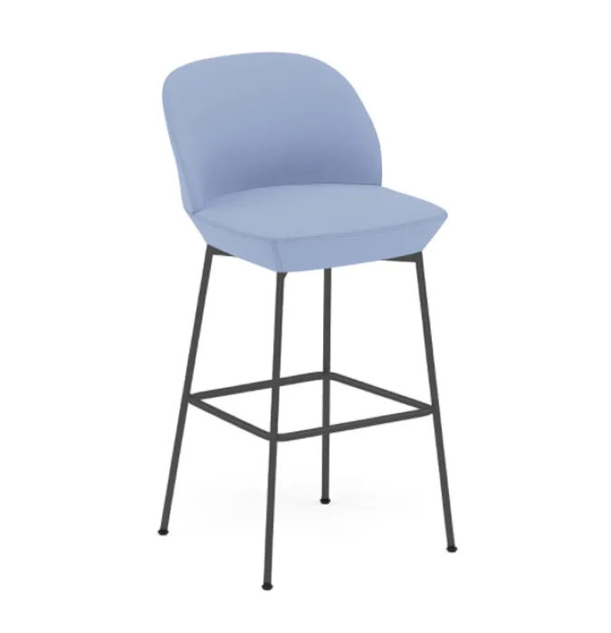 muuto Oslo barkruk Anthracite Black onderstel-Divina 676-Zithoogte 75 cm Weekendaanbieding
