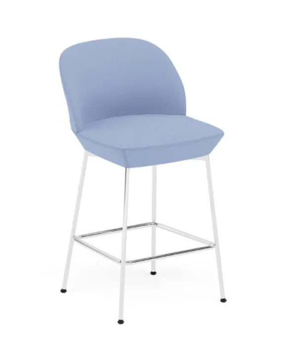 muuto Oslo barkruk chrome onderstel-Divina 676-Zithoogte 65 cm Premium